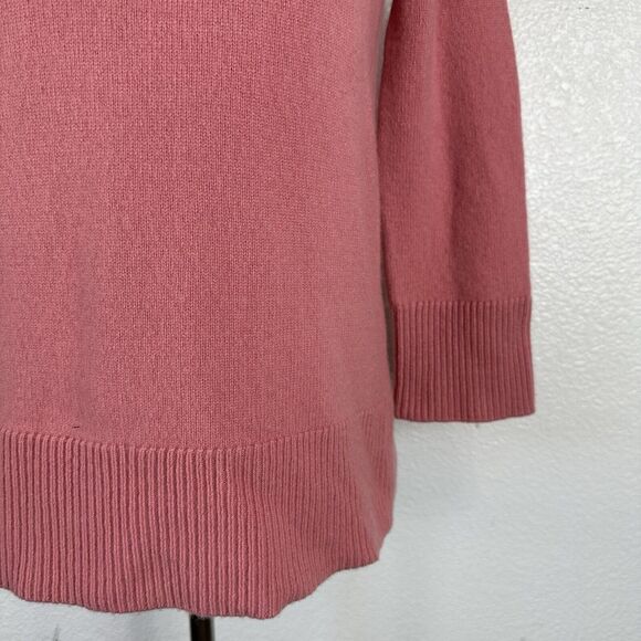 J Crew Wool Cashmere Sweater Women XXS Pink Soft Crew Neck Preppy - Picture 3 of 13